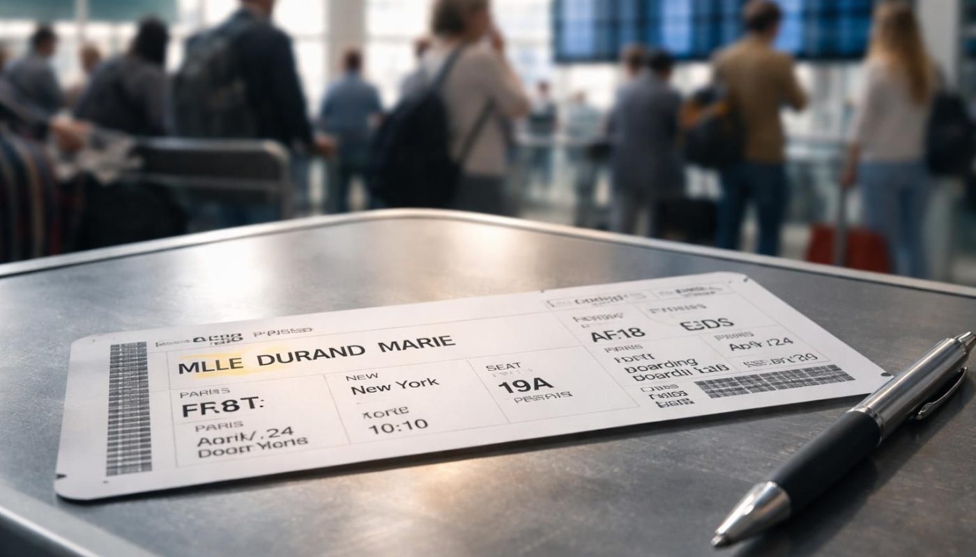 découvrez si une erreur de civilité sur votre billet d’avion est grave et comment la corriger rapidement pour éviter tout problème lors de votre voyage.