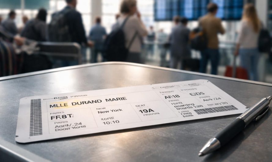 Erreur de civilité sur un billet d’avion : est-ce grave ?